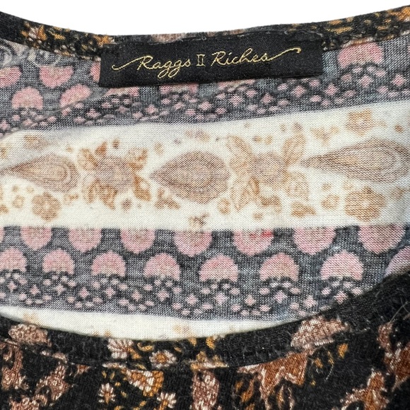 Raggs II Riches Boho Print Top size L - Picture 8 of 14